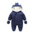 Padded And Fleece Hooded Jumpsuit