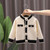 Girls Cardigan Autumn Winter Knitted Sweater Camellia Jacket