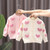 Girls Love Sweater Cardigan Autumn and Winter Knitted Sweater Jacket