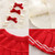 Girls Bow Sweater + Half Skirt Set Knitted Two-Piece Kit