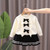 Girls Bow Sweater + Half Skirt Set Knitted Two-Piece Kit