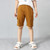Boys Cotton Casual Overalls Shorts (Color:Iron Grey Size:160cm)