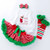 Baby Christmas Long Sleeve Cartoon Romper Net Gauze Tutu Set (Color:Santa Claus Size:66)