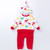 Two-piece Baby Long-sleeved Cartoon Print Jumpsuit Hat