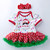 Christmas Baby Short-sleeved Cartoon Print Romper Dress Baby Mesh Dress Tutu Skirt (Color:Red Santa Claus Size:59)