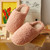 Autumn And Winter Indoor Pure Color Couple Cotton Slippers