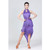 Halter Neck Irregular Tassel Latin Dance Dress Competition Performance Suit With Separate Bottoms