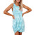 Tie-dye Printing Loose Round Neck Vest Dress Mid-length A-line Skirt for Ladies