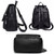 Women Leisure Simple Backpack Soft PU Leather Outdoor Travel Handbag