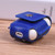 Creative Wireless Bluetooth Earphone PU Leather Protective Bag Anti-lost Storage Bag with Hook for Apple AirPods 1/2 (Earphone is not Included)