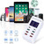 A8T 60W 8 Ports USB + QC3.0 + PD Type-C Smart Charging Station with Digital Display AC100-240V, UK Plug