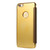 For iPhone 6 Plus & 6s Plus Electroplating Mirror Horizontal Flip PC + Leather Protective Case