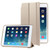 3-folding Naturally Treated Leather Smart Case with Sleep / Wake-up Function & Holder for iPad mini / mini 2 Retina