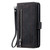 9 Card Slots Zipper Bag Leather Case