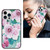 Flowers Pattern Leather Phone Case