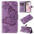 3D Butterfly Embossed Pattern Flip Leather Phone Case