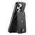 Denior D14 NK Retro Pattern MagSafe Magnetic Card Holder Leather Phone Case