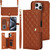 Crossbody Multifunction Rhombic Leather Phone Case