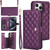 Crossbody Multifunction Rhombic Leather Phone Case