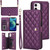 Crossbody Multifunction Rhombic Leather Phone Case