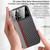 Large Window Carbon Fiber Shockproof Phone Case