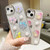 3D Flower Glitter Epoxy TPU Phone Case