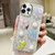 3D Flower Glitter Epoxy TPU Phone Case