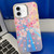 Electroplating Laser Flower Texture TPU Phone Case
