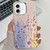 Electroplating Laser Flower Texture TPU Phone Case