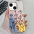Electroplating Laser Flower Texture TPU Phone Case