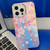 Electroplating Laser Flower Texture TPU Phone Case
