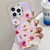 Electroplating Laser Flower Texture TPU Phone Case