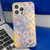 Electroplating Laser Flower Texture TPU Phone Case