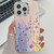 Electroplating Laser Flower Texture TPU Phone Case