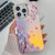 Electroplating Laser Flower Texture TPU Phone Case