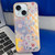 Electroplating Laser Flower Texture TPU Phone Case