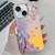 Electroplating Laser Flower Texture TPU Phone Case