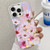 Electroplating Laser Flower Texture TPU Phone Case