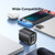USAMS CC230 30W USB+USB-C / Type-C Dual Port GaN Digital Display Charger, Specifications: US Plug