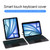 Intelligent Detachable Touch Bluetooth Keyboard Leather Tablet Case with Backlight/Pen Slot