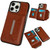 Solid Color Metal Buckle Card Slots Bag Phone Case