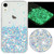 Transparent Frame Noctilucent Glitter Powder TPU Phone Case