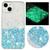 Transparent Frame Noctilucent Glitter Powder TPU Phone Case