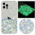 Transparent Frame Noctilucent Glitter Powder TPU Phone Case