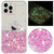 Transparent Frame Noctilucent Glitter Powder TPU Phone Case