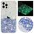 Transparent Frame Noctilucent Glitter Powder TPU Phone Case