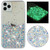 Transparent Frame Noctilucent Glitter Powder TPU Phone Case