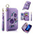 POLA MagSafe Flower Multi-functional Zipper Wallet Leather Phone Case