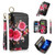 POLA MagSafe Flower Multi-functional Zipper Wallet Leather Phone Case