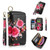 POLA Flower Multi-functional Zipper Wallet Leather Phone Case
